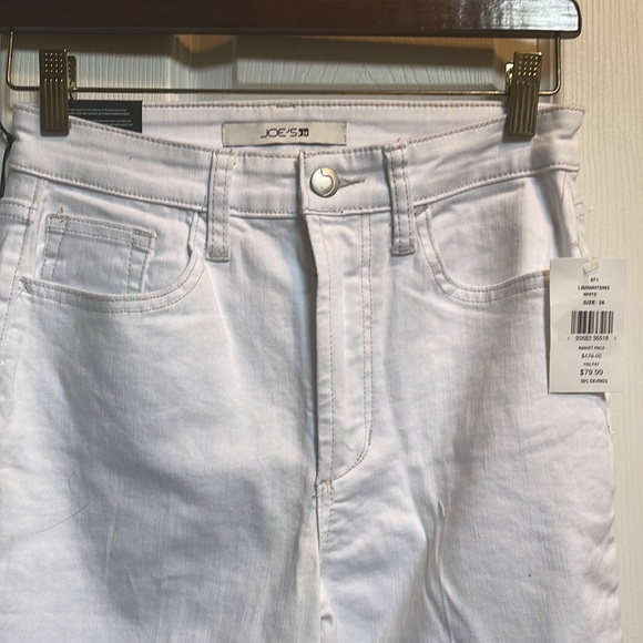Joe jeans white size 26 nwt high rise wide leg crop nwt - Picture 2 of 5